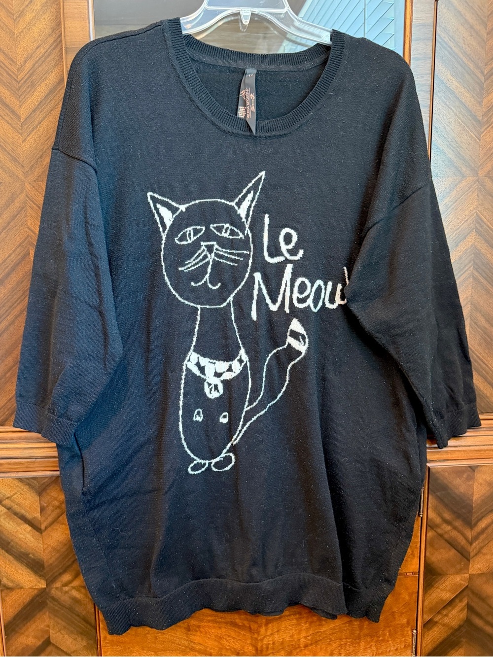 Seven “Le Mew” Black Sweater With Pockets